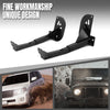 G-PLUS Front Camper Tie Downs Bar Compatible with Ford F250 F350 F450 Super Duty 2011-2016 8 Feet Bed Length Black