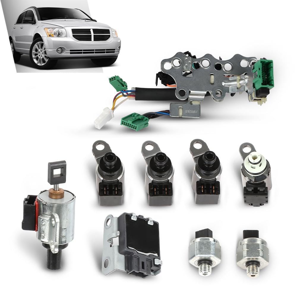 G-PLUS Transmission Valve Body Solenoid Sensor kits Compatible with Nissan Altima Rogue L4 2.5L (QR25DE Engine) 2009-2012, Fit Nissan Sentra 2007-2012, CVT JF011E RE0F10A