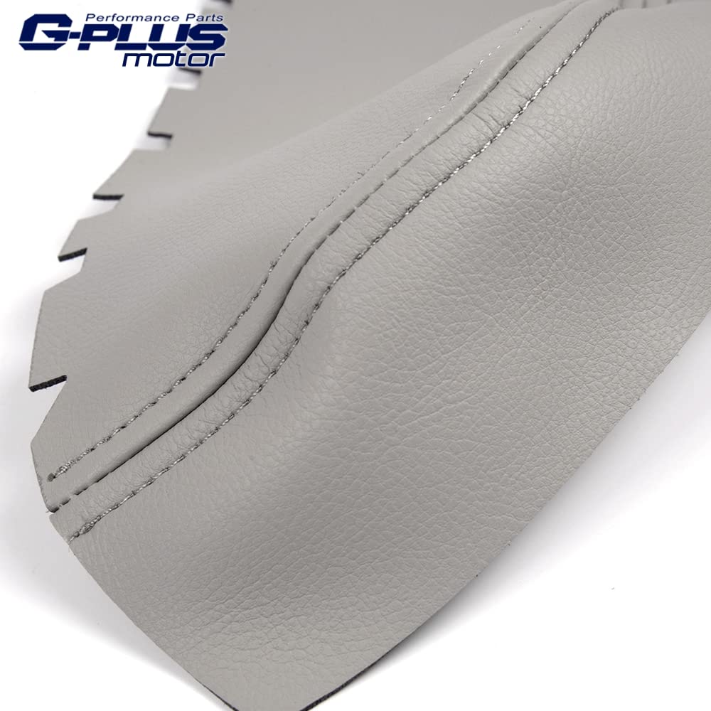G-PLUS Front Door Armrest Leather Cover Compatible with Honda Pilot,Door Panels Armrest Cover Skin Left & Right 2009-2015 (Grey)