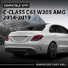 G-PLUS Rear Bumper Left+Right Side Vent Grille Compatible with Benz C-Class C63 W205 AMG 2013-2017 2Pcs A2058850053