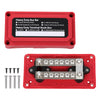 G-PLUS Nylon 30 Fiberglass Red Distribution Box 12 Terminal Ground Power Distribution Junction Block Kit 12V 100A