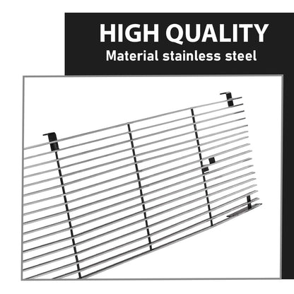 G-PLUS Front Billet Grille Insert Compatible with Chevy Blazer Suburban GMC Jimmy Suburban 1981-1988, Fit Chevy GMC C/K Pickup 1981-1987, Fit for Phantom Style With Stacked Lights