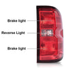 G-PLUS Tail Lights Assembly w/o Wiring Harness Fit Chevy Silverado 2500 HD 3500 HD/GMC Sierra 3500 HD 2016 2017 2018 2019 Left & Right Rear Brake Lamps, 23295939 84288723, Red Lens