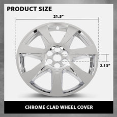 G-PLUS Wheel Cover for Cadillac SRX 2010-2013 20 Inch Chrome Clad Style Side View