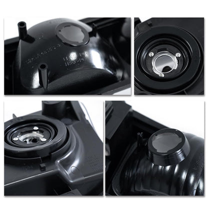 G-PLUS Headlights Assembly & Tail Lights Fit Chevy Silverado 1500 1500 HD 2500 2500 HD 2003-2006, Clear Lens Chrome Housing Clear Reflector Headlamps Assembly Red Taillights