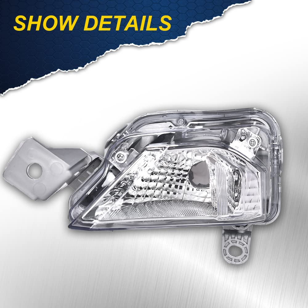 G-PLUS Signal Turn Lights Assembly Compatible with Nissan Altima 2019-2021 Clear Lens LED Lamps Parking Light | Front | 26135-6CA0A,A Pair(Left+Right)