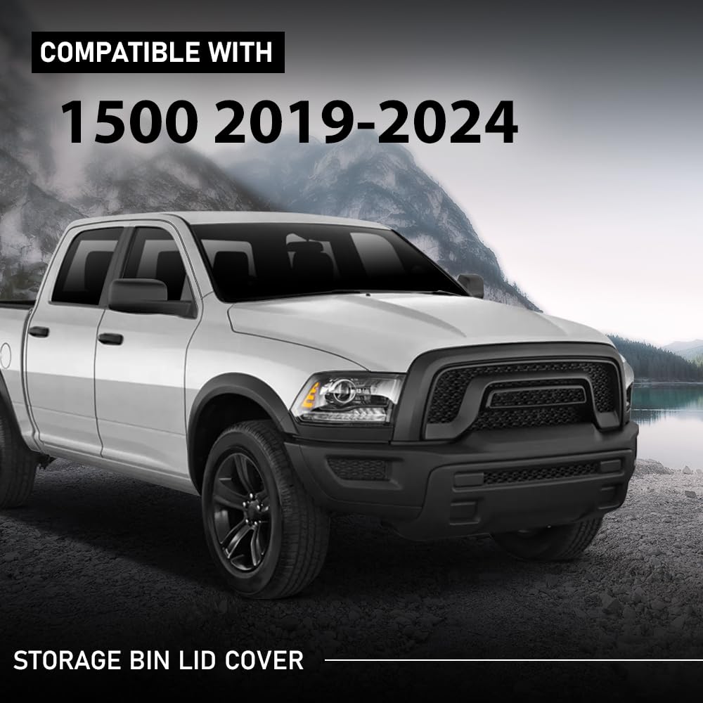 G-PLUS Storage Bin Lid Cover Compatible with Ram 1500 DT 2019-2024 5YM17TX7AE
