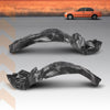 G-PLUS Front Left & Right Fender Liner Set w/Clips Compatible with Honda Civic 1996-2000 74151S04000, 74101S0400, HO1248103, HO124910 Direct OE Replacement 2 PCS Black