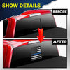 G-PLUS Middle Window American Flag Decal Sticker Compatible with 15-21 F150/250/350 (Blue)