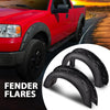 G-PLUS 4PCS Fender Flares Compatible with Ford F150 2004-2008 with 66.0" / 67.0" / 78.0" / 96.0" Bed Length (Not Fit Heritage Models) Wheel Opening Molding Arch Trim, Textured Riveted Style