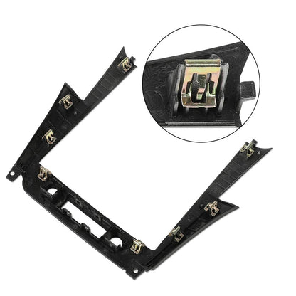 G-PLUS Radio Dash Bezel Trim Vent Compatible with Chevy Malibu 2008-2012 Sliver & Black Car Radio Dashboard Cover