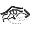 G-PLUS Silicone Radiator Hose Pipe Kit Clamps Compatible With 1988-1991 Civic/CRX EE EF/CR-X Base/DX/HF/Si,Black