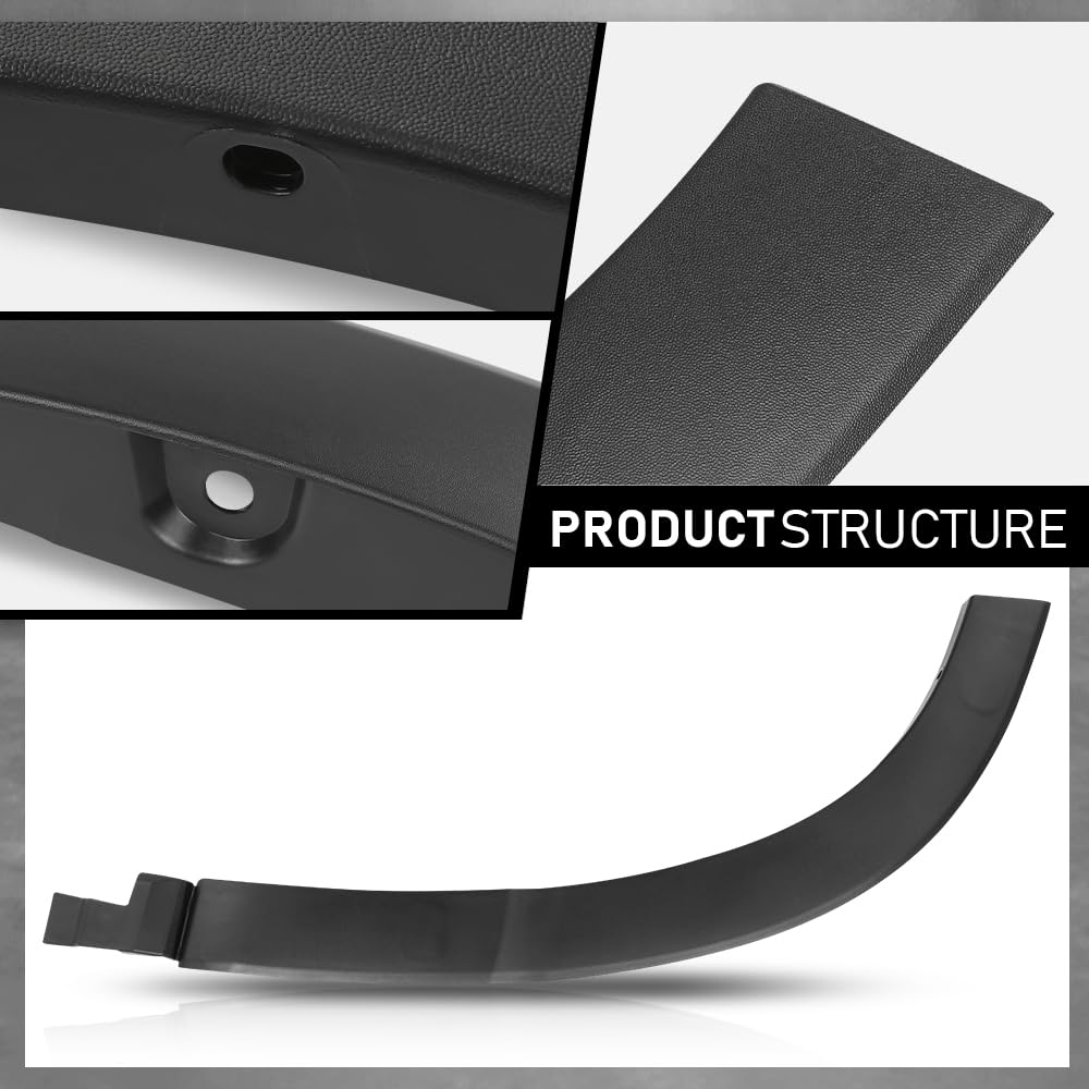 G-PLUS Right Rear Door Flares Trim Lower Fender Molding Passenger RH Compatible with Toyota Highlander 2014-2019 75077-0E010