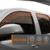 G-PLUS in-Channel Side Window Vent Visor Deflectors Rain Guards Compatible with Toyota Camry 2018-2024 Impact-Resistant PC 4 PCS Smoky