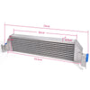 G-PLUS Twin Turbo Aluminum Performance Intercooler Upgrade Kit + Intercooler Pipe Kit Replacement For Home Use VW Golf R GTI MK7 2.0T