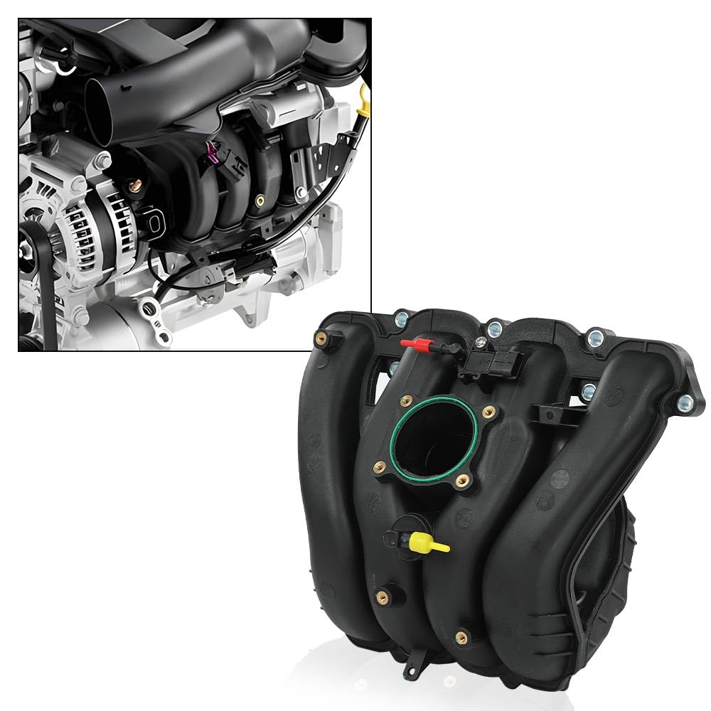 G-PLUS Intake Manifold w/Gasket Compatible with Chevy Equinox GMC Terrain 2010-2017/Fit Buick LaCrosse 2010-2016/ Fit Buick Regal Verano 2012-2017 L4 2.4L 12637620, 12651992, 12637193