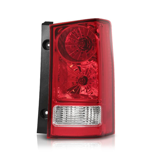 G-PLUS Tail Light Rear Brake Lamp without Bulb and Wiring Harness Compatible with Honda Pilot 4-Door Sport Utility 2009-2015 Clear/Red Lens Passenger Side Luces TraserasAssembly