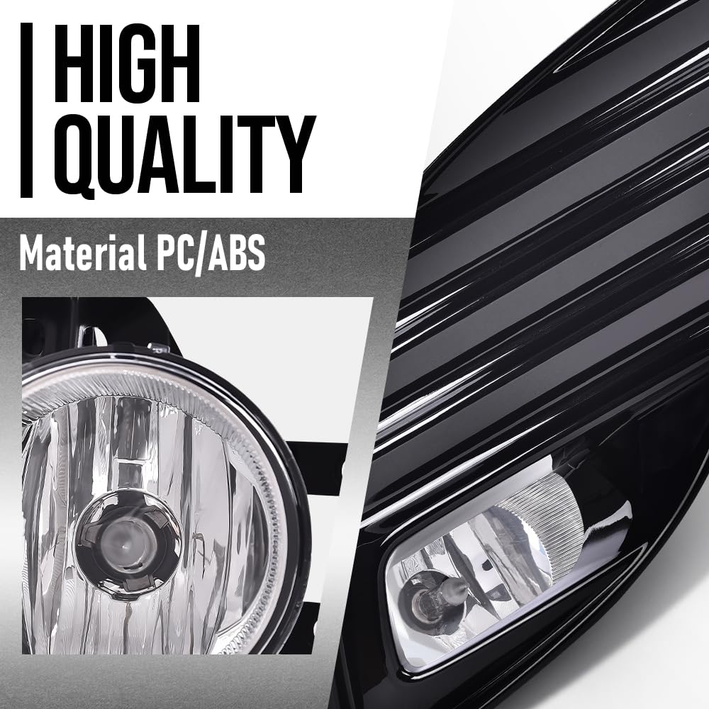 G-PLUS Bumper Fog Light Lamp w/Bezel+Switch Compatible with TOYOTA CAMRY SE XSE 2018-2020 81482-06170, 81482-06180, 81481-06170, 81481-06180