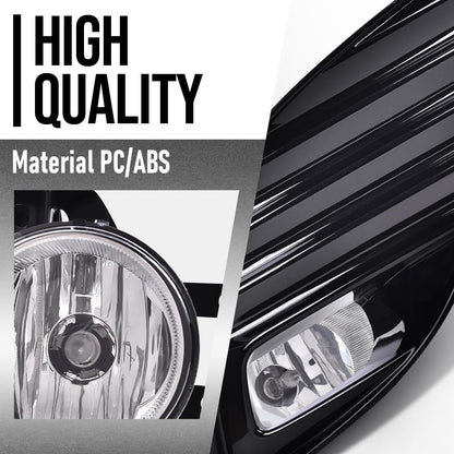 G-PLUS Bumper Fog Light Lamp w/Bezel+Switch Compatible with TOYOTA CAMRY SE XSE 2018-2020 81482-06170, 81482-06180, 81481-06170, 81481-06180