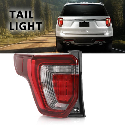 G-PLUS Rear Tail Light Brake Lamp Assembly Compatible with Ford Explorer 2016-2019 Left Side FB5Z13404A without Wiring Harness & Bulb Faros Traseros Luces Traseras