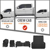 G-PLUS Floor Mats Fit Nissan Frontier Crew Cab 2022-2025(Not Fit King Cab)