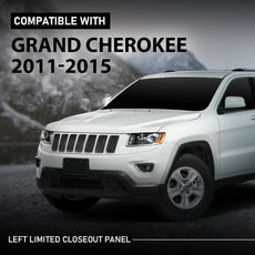 G-PLUS Fender Closeout Panel for Jeep Grand Cherokee 2011-2015 Left Black Front View