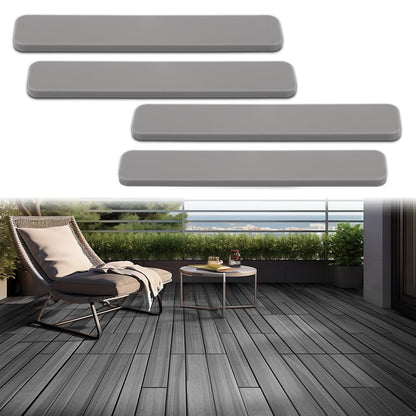 G-PLUS 4Pcs Decking Boards End Cap 5.5” Grey