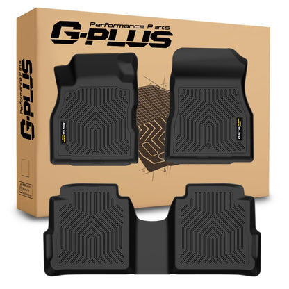 G-PLUS Floor Mats Cargo Liner Compatible with Nissan Kicks 2018 2019 2020 2021 2022 2023 2024 All Weather Custom Fit Full Cover Protection TPE Floor Cargo Liners 1st & 2nd Row,3PCS Black