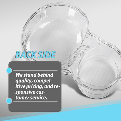 G-PLUS Headlight Lens Cover Compatible with Benz E Class W210 1996-2002 A2108205061, A2108204961 Left & Right Pair Front Headlamp Lens Cover Clear