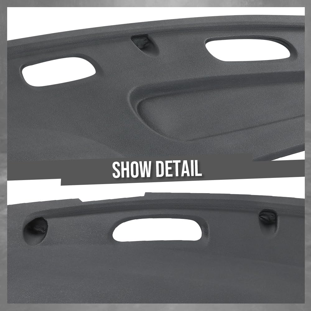 G-PLUS TPE Dash Cover Skin Dash Cover Overlay Skin Compatible with Ram 1500 SLT 2001, Fit Ram 1500 SS/T 5.9L 1998,Fit Dodge Ram 1500/2500/3500 1998 1999 2000 2001 2002 Gray
