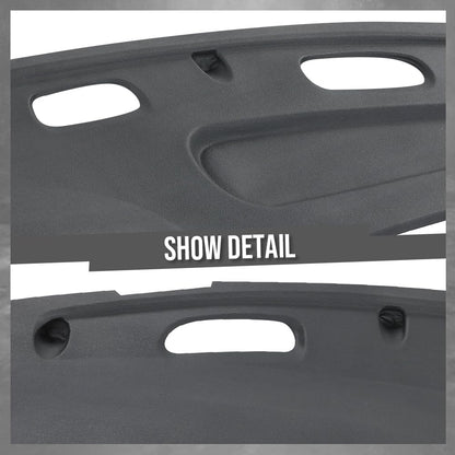 G-PLUS TPE Dash Cover Skin Dash Cover Overlay Skin Compatible with Ram 1500 SLT 2001, Fit Ram 1500 SS/T 5.9L 1998,Fit Dodge Ram 1500/2500/3500 1998 1999 2000 2001 2002 Gray