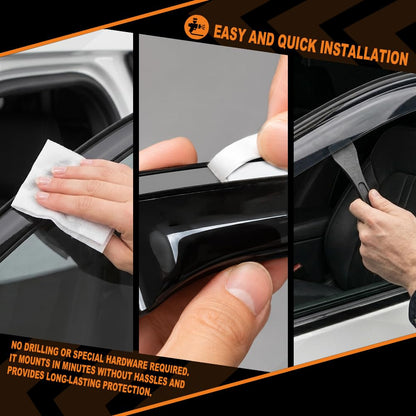 G-PLUS in-Channel Side Window Vent Visor Deflectors Rain Guards Compatible with Ford Explorer 2020-2022 PC Impact-Resistant Material 4 PCS Smoky