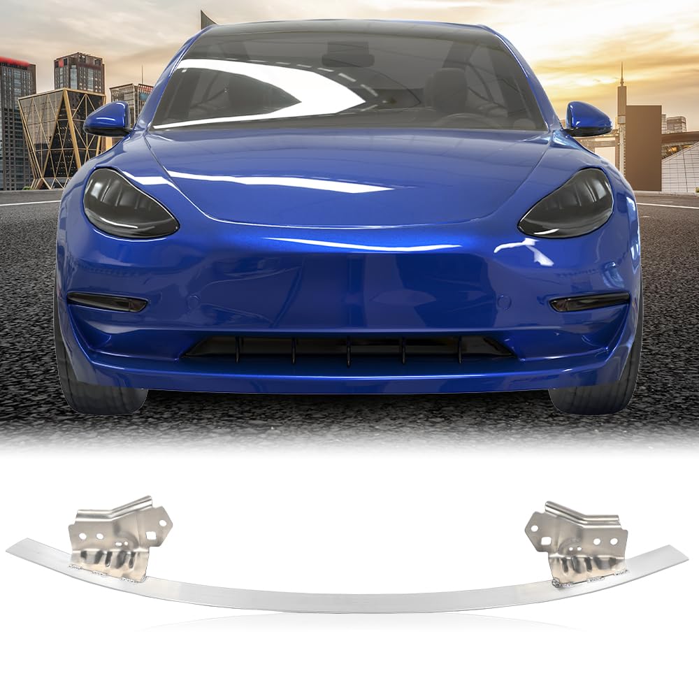 G-PLUS Front Lower Reinforcement Impact Ankle Catcher Bar Compatible with Tesla Model 3 2017-2022 1084894-00-B, 108489400B, 1084894 00 B