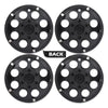 G-PLUS 10" Black Wheel Cover Hub Caps Compatible with EZGO Club Car and Yamaha Golf Cart Hubcaps Set of 4