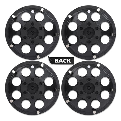 G-PLUS 10" Black Wheel Cover Hub Caps Compatible with EZGO Club Car and Yamaha Golf Cart Hubcaps Set of 4