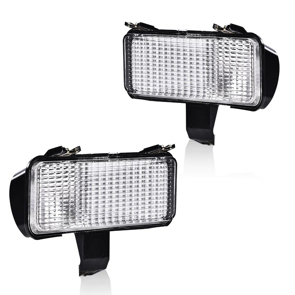 G-PLUS Front Turn Signal Light Assembly Compatible with Chevy Suburban 1981-1982 Fit Chevy Blazer PU Fit GMC Jimmy Suburban PU Driver Left Passenger Right Side Clear Lens