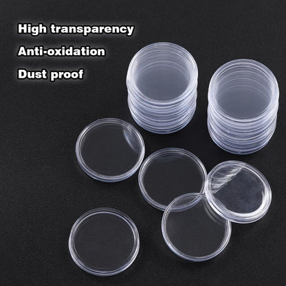 G-PLUS 25 Direct Fit Airtight 30.6mm Coin Holders Capsule Fit for JFK Half Dollar w/Box