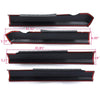 G-PLUS Rocker Panel Guard Sill Trim Compatible with 2009-2018 Dodge Ram Crew Cab,Rocker Panel Protector Guard Cover Trim Matte Black Textured Finish 14064