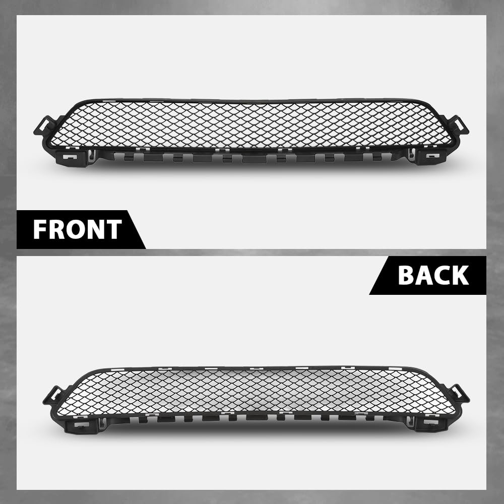 G-PLUS Front Lower Bumper Face Bar Grille, Compatible with Benz C300 C400 2015-2018, 2058850423, MB1036144