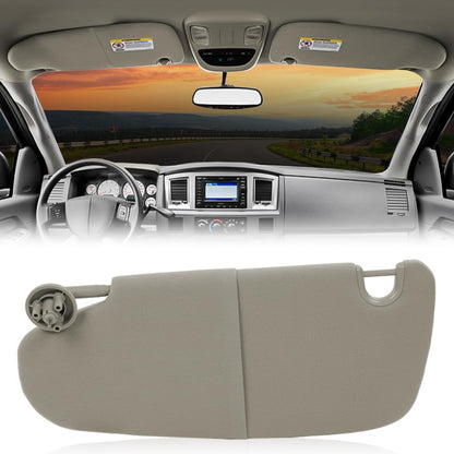 G-PLUS Beige Left Side Sun Visor Compatible with 2002-2009 Dodge Ram 1500 2500 3500