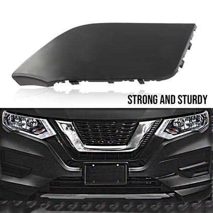 G-PLUS Front Bumper Tow Hook Cover Compatible with Nissan Rogue 2017 2018 2019 2020 Black Towing Eye Cap 622A0-6FL0H