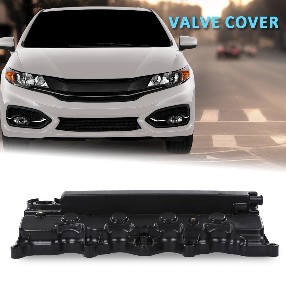 G-PLUS Engine Valve Cover w/Gasket Compatible with Honda Civic 2006-2015/Fit Honda HRV 2016-2019 12310RNAA01