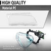 G-PLUS Headlight Lens Cover Compatible with BMW E46 3-Series 2DR 1999-2003 Fit BMW M3 Pre-Facelift 2-Door 2001-2006 Left & Right Pair Front Headlamp Lens Cover Clear