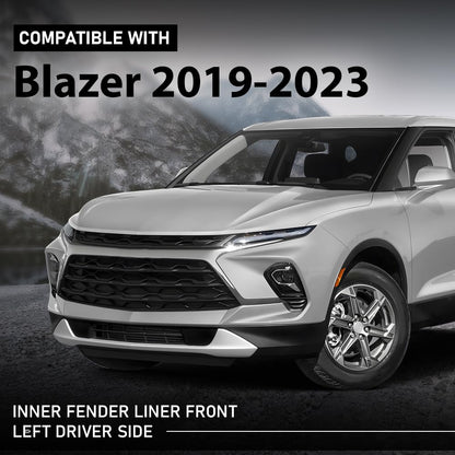 G-PLUS Inner Fender Liner Front Left Driver Side Compatible with Chevy Blazer 2019-2023 GM1248298, 84730494