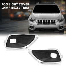 G-PLUS Fog Light Cover Bezel for Jeep Cherokee 2019-2020 Chrome Style Product Details