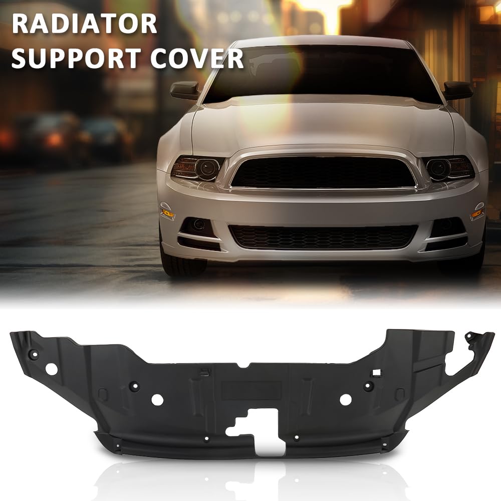 G-PLUS Front Radiator Support Cover Compatible with Ford Mustang 2013-2014 DR3Z8C291AA, FO1224113