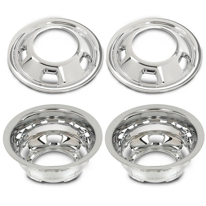 G-PLUS 17" Dually Wheel Simulators Dual Skins Liners Compatible with Dodge Ram 2003-2018/Fit Dodge Ram Chassis Cab 2013-2018 Chrome 52106937AB 52106882AA 52106877AB 52106876AA 4 PCS
