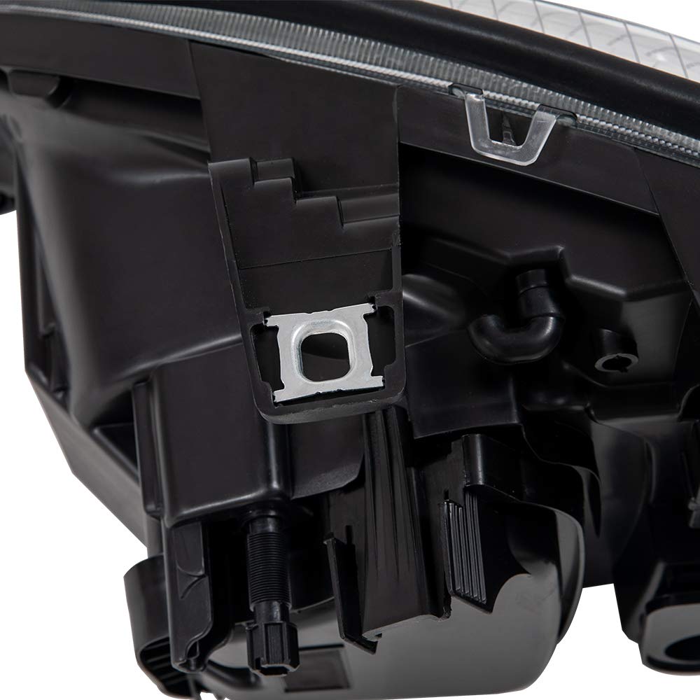 G-PLUS Headlights Assembly, Compatible with 2005-2012 Freightliner Columbia Models Bumper Headlamps, Smoky Lens Chrome Housing Amber Reflector