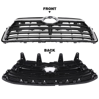 G-PLUS Chrome Front Bumper Upper Grill Grille ABS Compatible with 2014-2016 Toyota Highlander