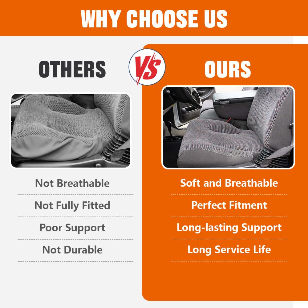 G-PLUS Front Driver Side Seat Cushion Seat Foam Pad Compatible with Dodge Ram 2500/3500 SLT 1998-2002 / Ram 1500 1998-2001